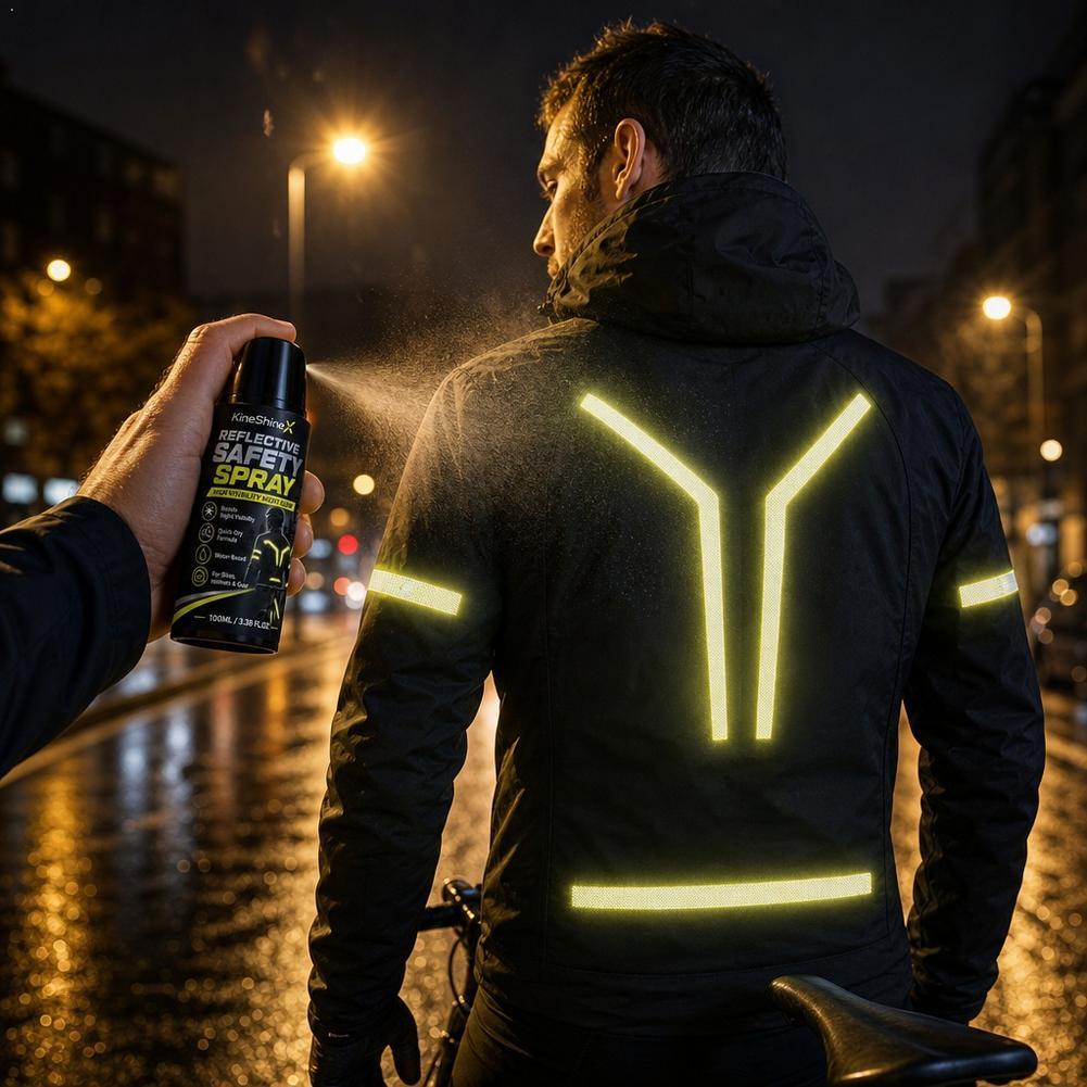 Commute Cycling Helmet - Reflecterende veiligheidsspray voor de nacht, hoge