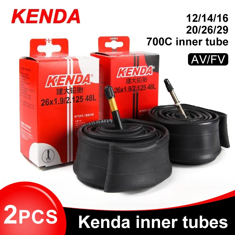 2PCS KENDA Fiets Binnenband 20 - Inner Tube 700C recensie en prijs