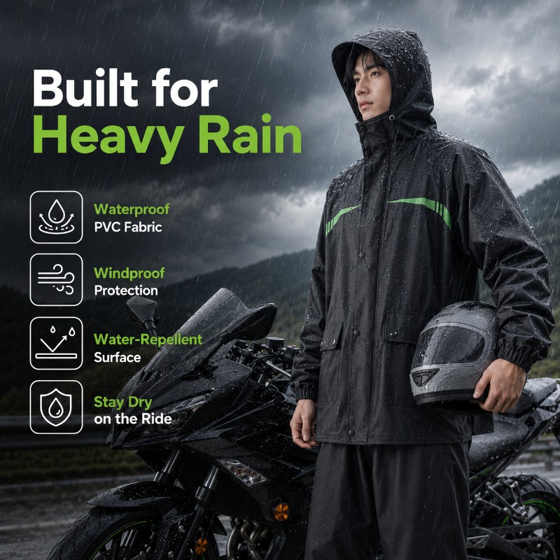 Unisex 2-delige waterdichte fi - Cycling Commute Jacket recensie en prijs