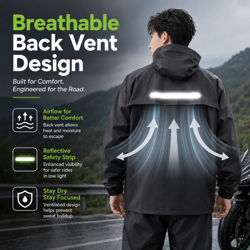 Unisex 2-delige waterdichte fi - Cycling Commute Jacket recensie en prijs